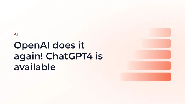OpenAI does it again! ChatGPT4 is available