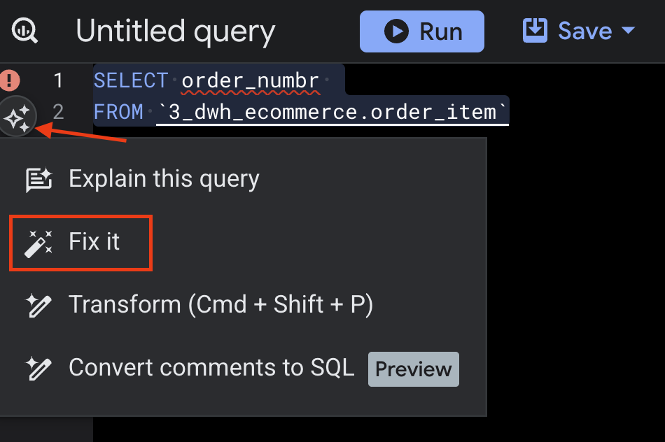 Gemini Fix Before Execution